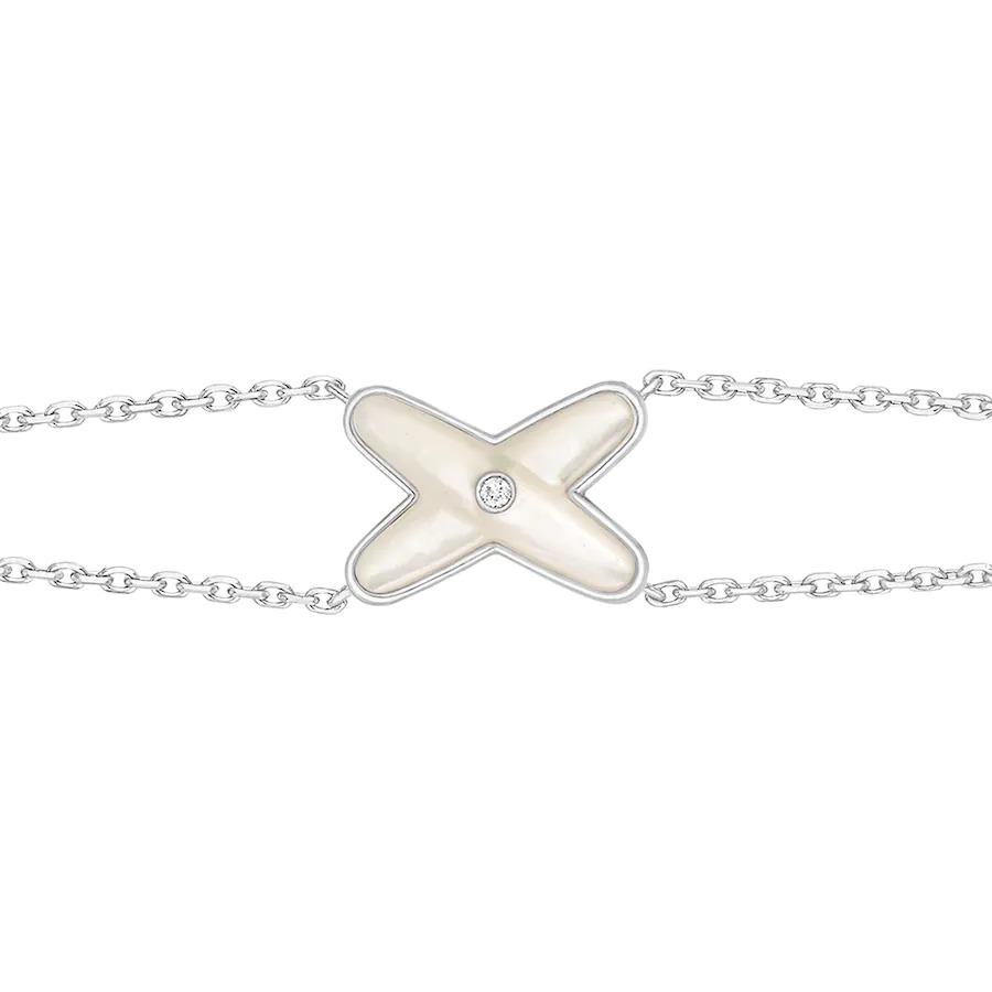 ¡®Twinkle jewelry¡¯JEUX BRACELET WHITE MOP SILVER 1 DIAMOND