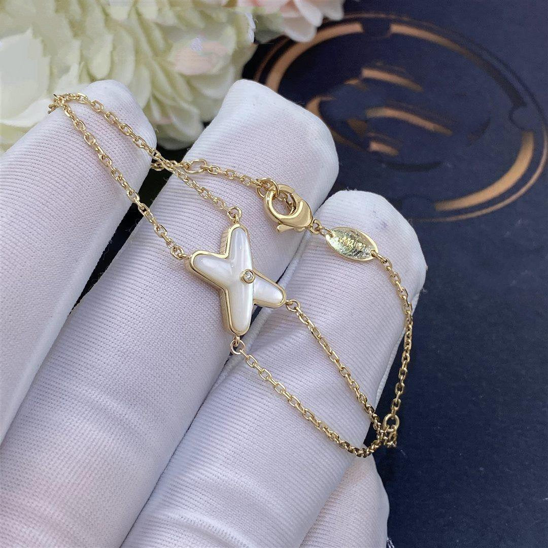 ¡®Twinkle jewelry¡¯JEUX BRACELET WHITE MOP GOLD 1 DIAMOND