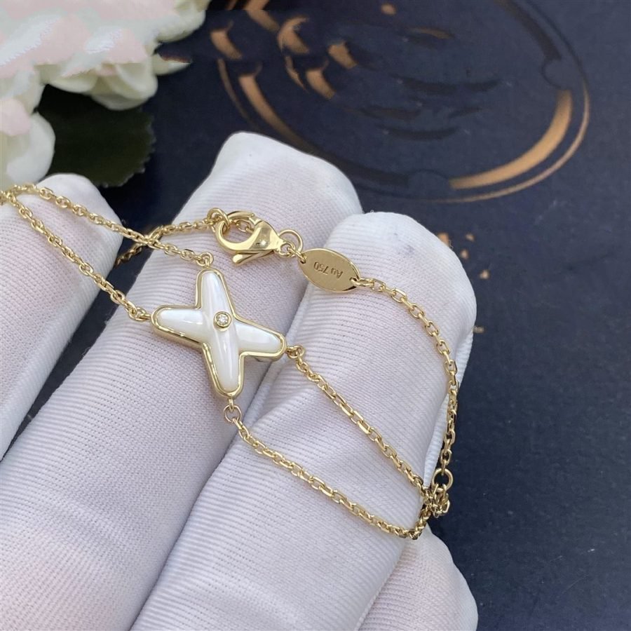 ¡®Twinkle jewelry¡¯JEUX BRACELET WHITE MOP GOLD 1 DIAMOND
