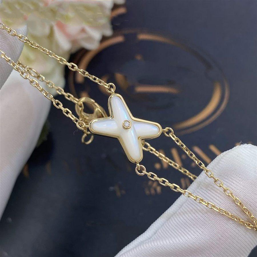 ¡®Twinkle jewelry¡¯JEUX BRACELET WHITE MOP GOLD 1 DIAMOND