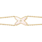 ¡®Twinkle jewelry¡¯JEUX BRACELET WHITE MOP GOLD 1 DIAMOND
