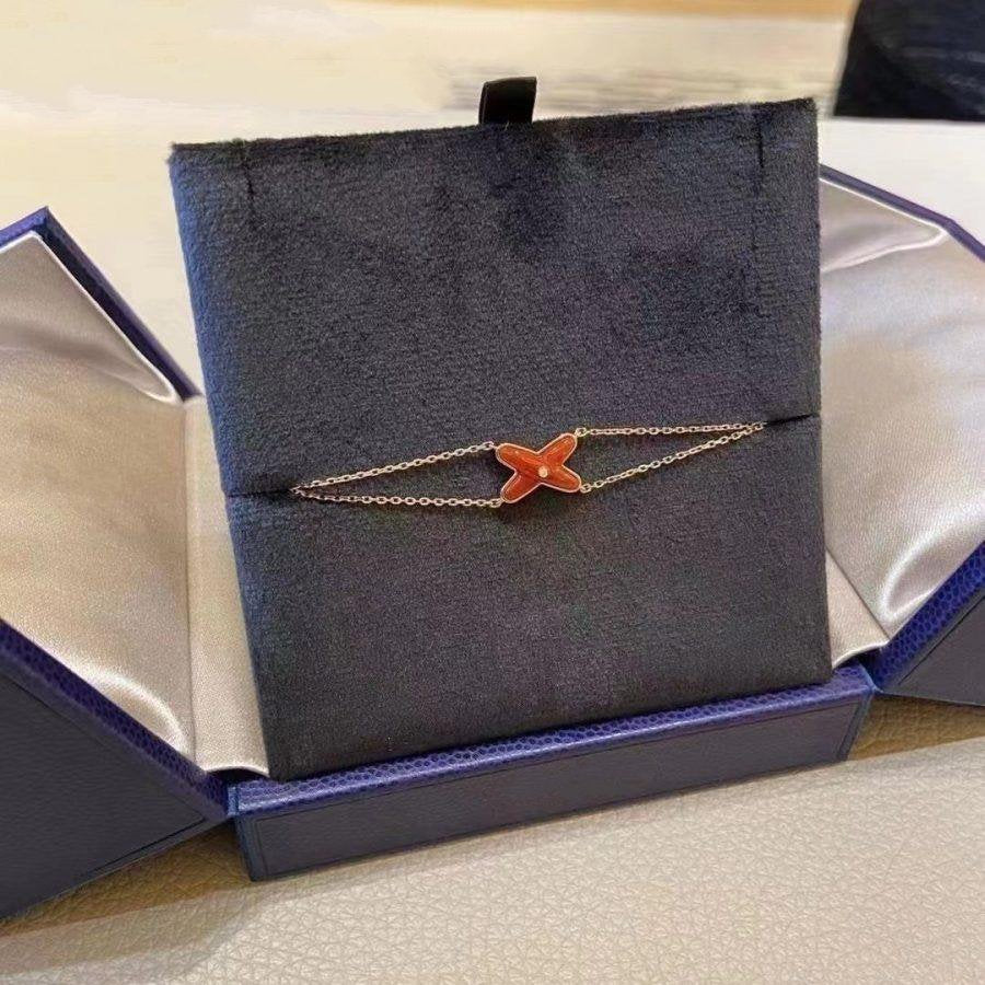 ¡®Twinkle jewelry¡¯JEUX BRACELET CARNELIAN PINK GOLD 1 DIAMOND