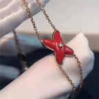 ¡®Twinkle jewelry¡¯JEUX BRACELET CARNELIAN PINK GOLD 1 DIAMOND