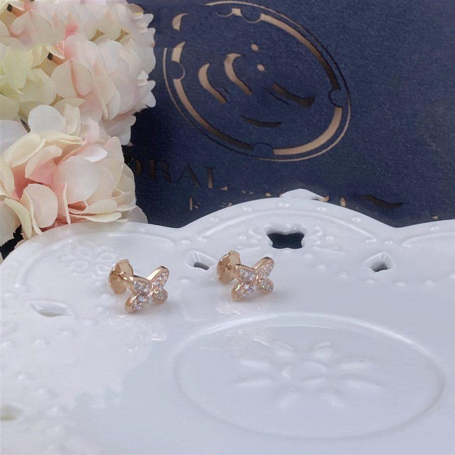 ¡®Twinkle jewelry¡¯JEUX DE PINK GOLD DIAMOND EARRINGS
