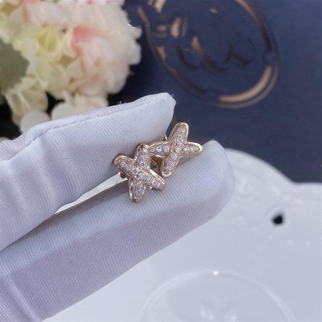 ¡®Twinkle jewelry¡¯JEUX DE PINK GOLD DIAMOND EARRINGS