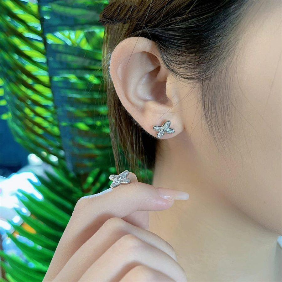 ¡®Twinkle jewelry¡¯JEUX DE SILVER DIAMOND EARRINGS