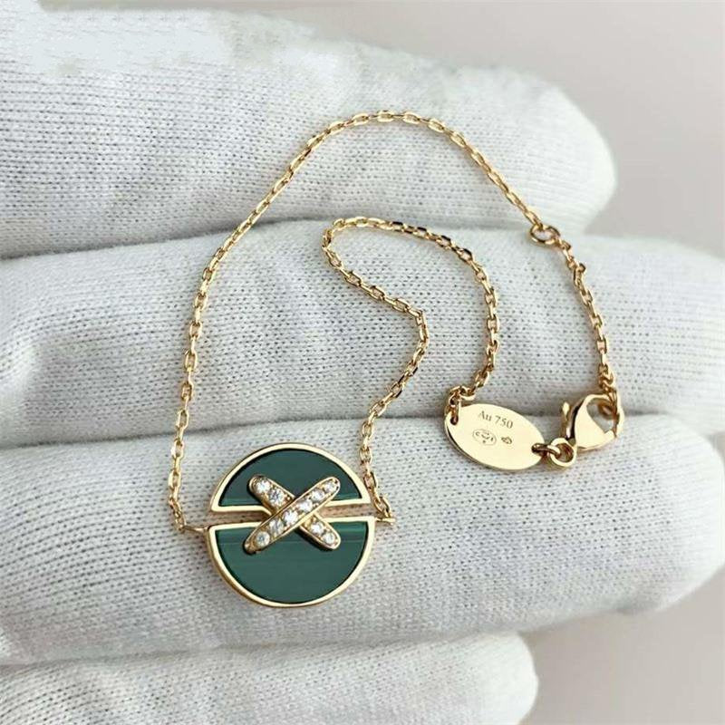 ¡®Twinkle jewelry¡¯JEUX DE BRACELET MALACHITE PINK GOLD DIAMONDS