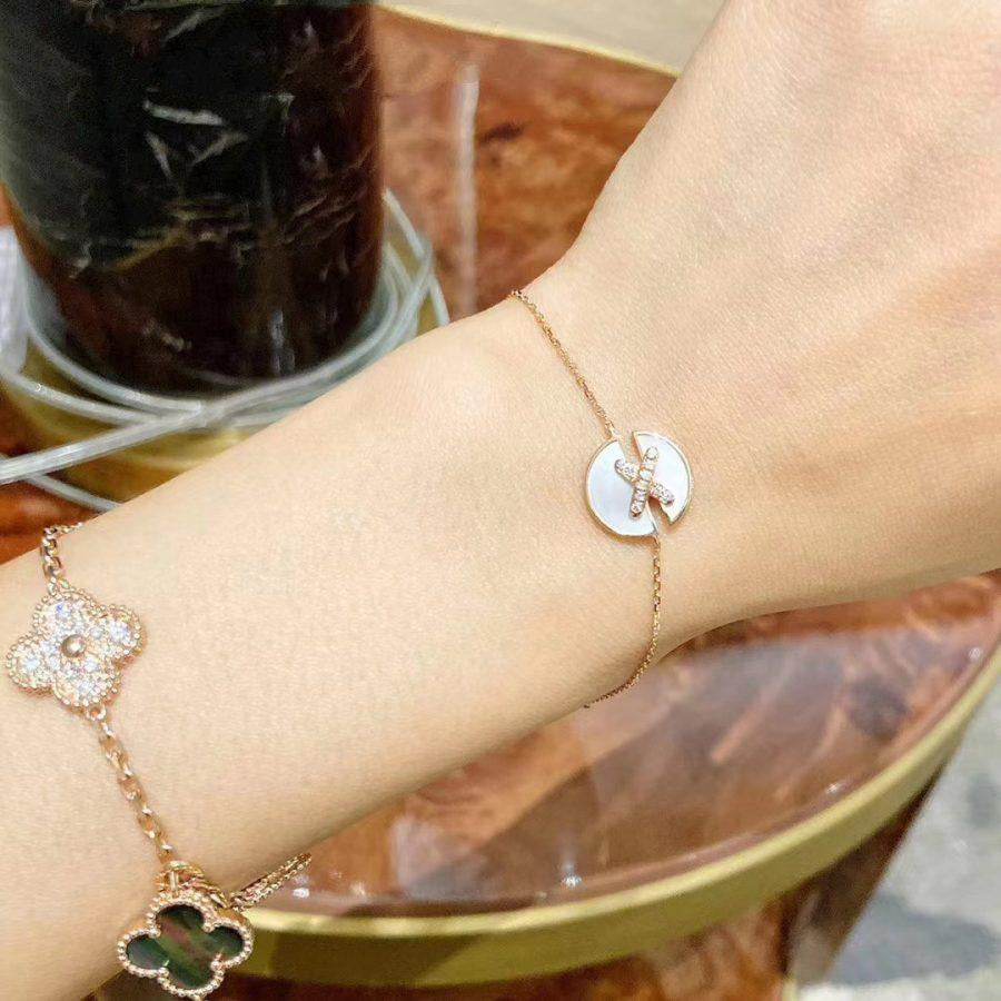 ¡®Twinkle jewelry¡¯JEUX DE BRACELET MOP PINK GOLD DIAMONDS
