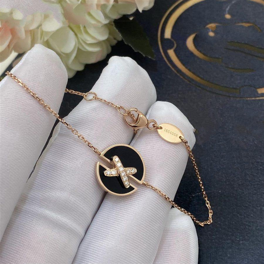 ¡®Twinkle jewelry¡¯JEUX DE BRACELET ONYX PINK GOLD DIAMOND