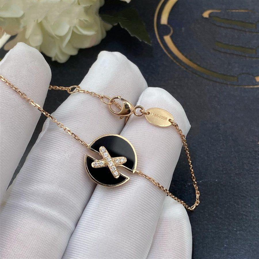 ¡®Twinkle jewelry¡¯JEUX DE BRACELET ONYX PINK GOLD DIAMOND