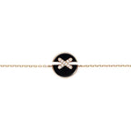 ¡®Twinkle jewelry¡¯JEUX DE BRACELET ONYX PINK GOLD DIAMOND