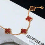 [Twinkle jewelry]New  CLOVER 5 MOTIF RED CORNELIAN BRACELET COLLECTION