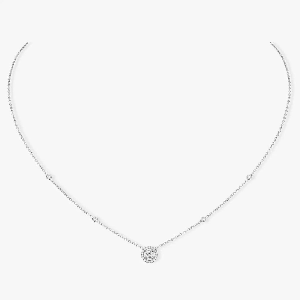 [Twinkle jewelrys]Diamond Necklace 0,20ct Brilliant Shape Joy