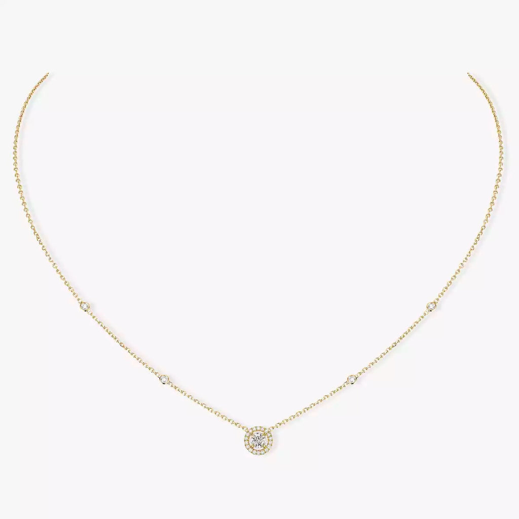 [Twinkle jewelrys]Diamond Necklace 0,20ct Brilliant Shape Joy