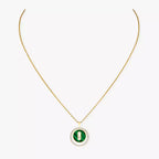 [Twinkle jewelrys]Lucky Move Diamond Necklace in Rose Gold and White Mother-of-Pearl