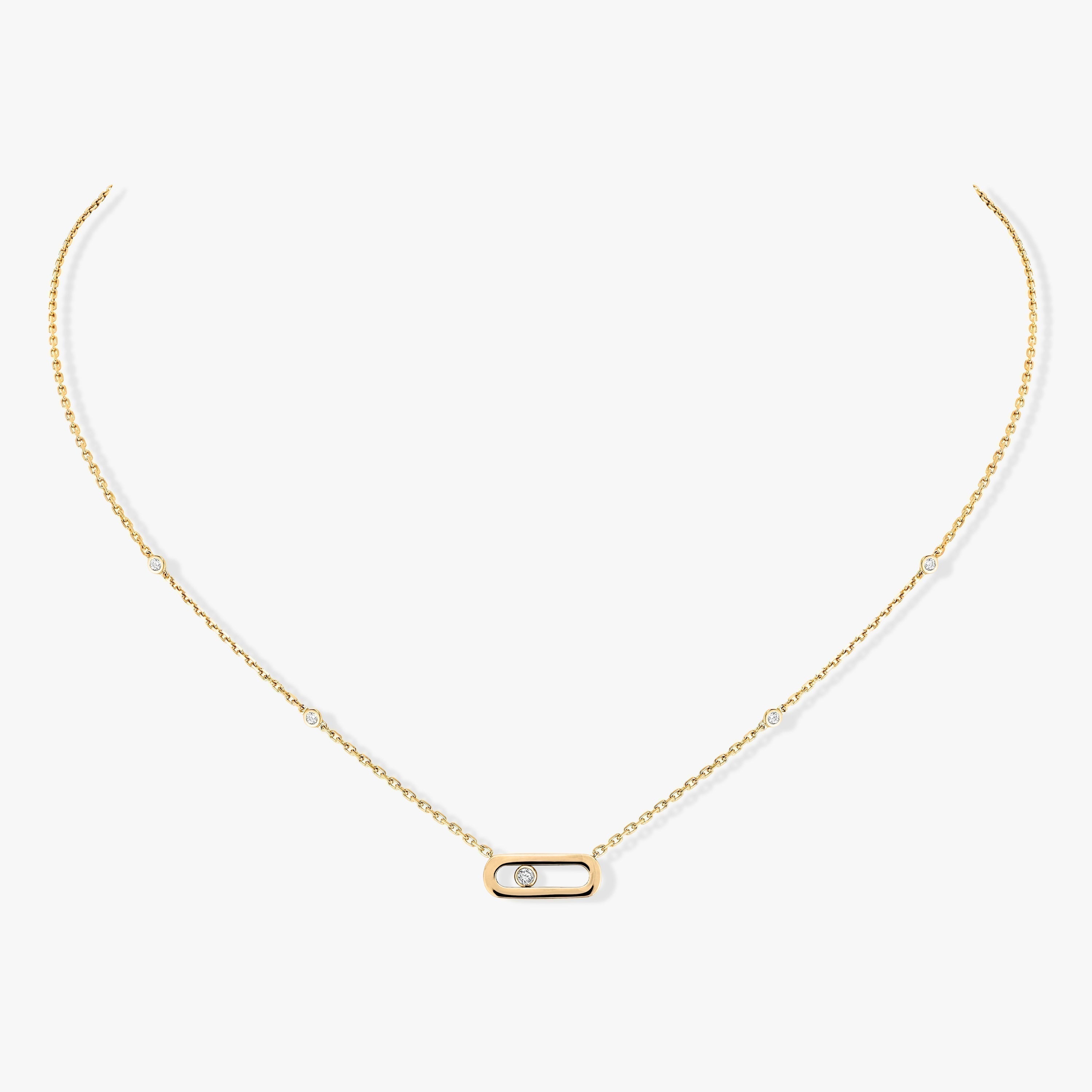 [Twinkle jewelrys]MOVE UNO DIAMOND NECKLACE