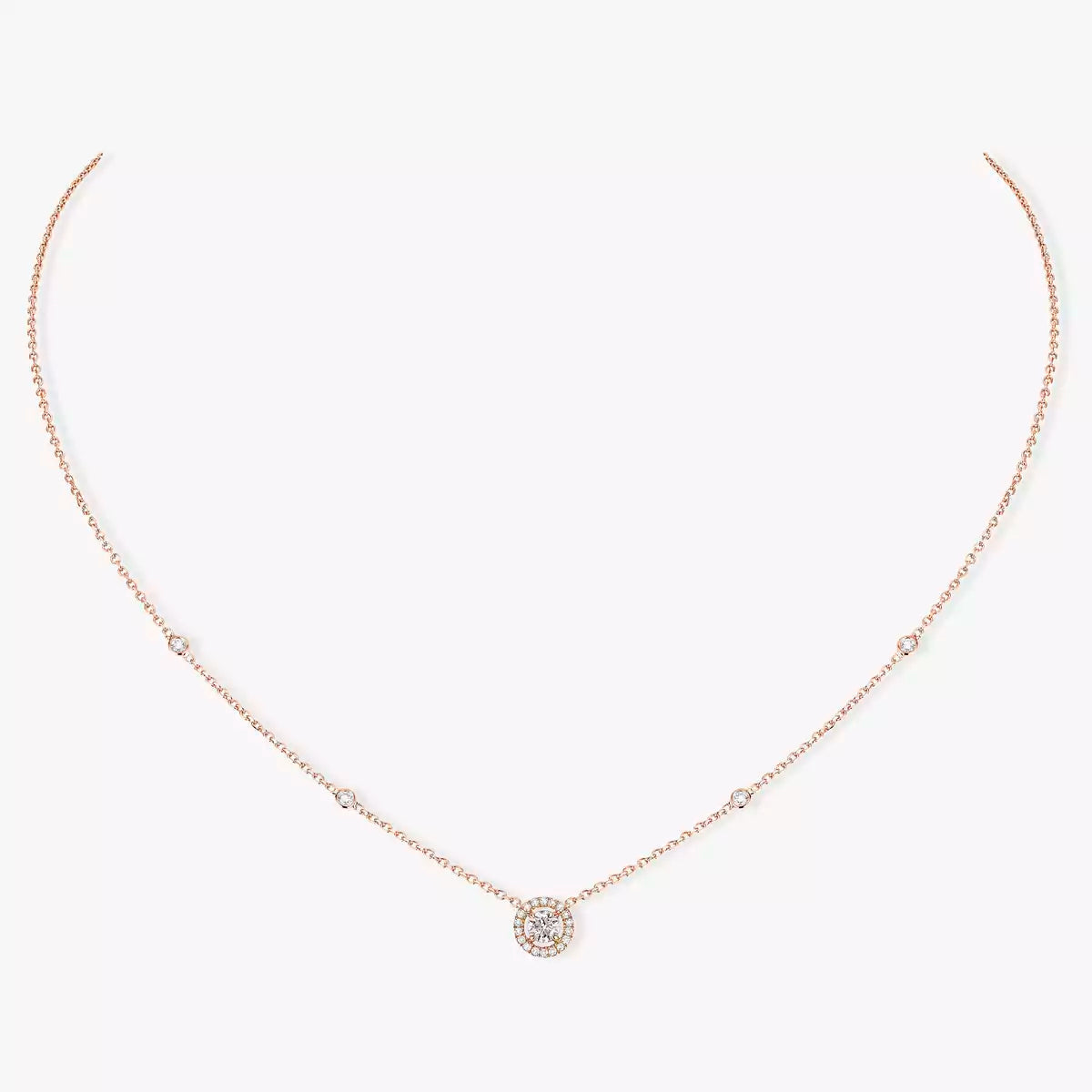 [Twinkle jewelrys]Diamond Necklace 0,20ct Brilliant Shape Joy