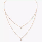 [Twinkle jewelrys]Diamond Necklace My Twin 2 Rows