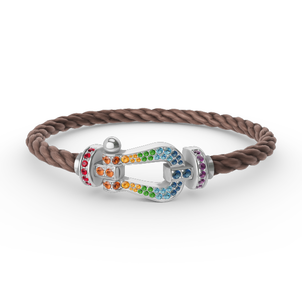 ¡®Twinkle jewelry¡¯FORC LARGE HORSESHOE  COLORED DIAMOND BRACELET SILVER