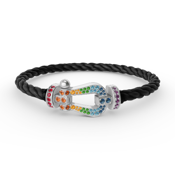 ¡®Twinkle jewelry¡¯FORC LARGE HORSESHOE  COLORED DIAMOND BRACELET SILVER