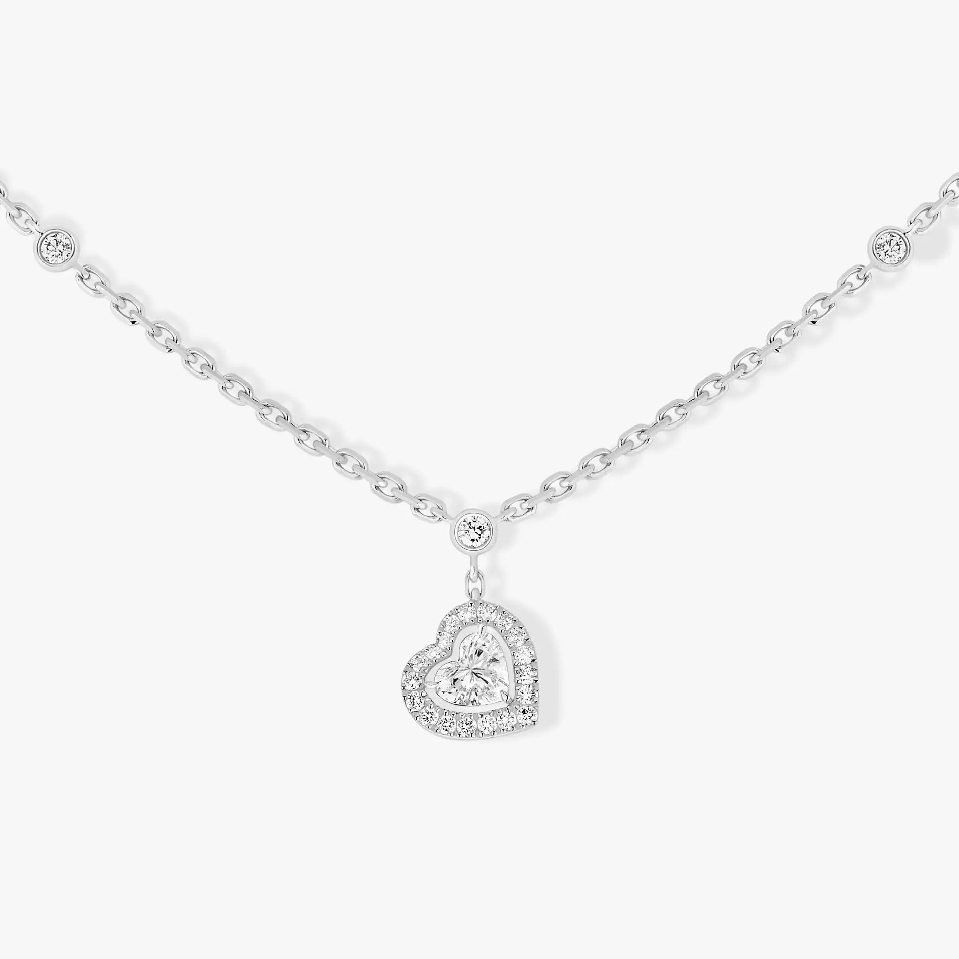 [Twinkle jewelrys]JOY HEART DIAMOND NECKLACE