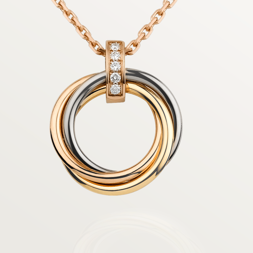 ¡®Twinkle jewelry¡¯TRINITY NECKLACE GOLD  DIAMONDS