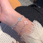 ¡®Twinkle jewelry¡¯CLOVER 5 MOTIF PINK BLUE RED WHITE BRACELET
