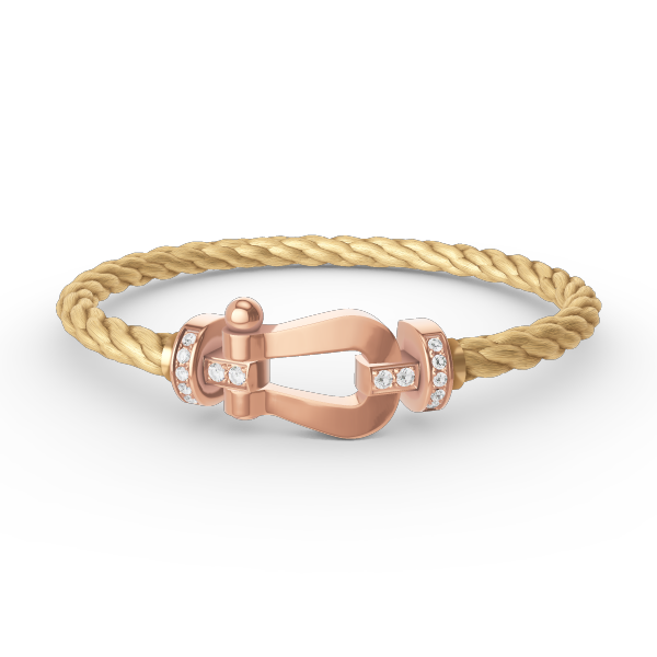 ¡®Twinkle jewelry¡¯FORCE LARGE HORSESHOE HALF DIAMOND BRACELET ROSE GOLD