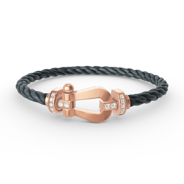 ¡®Twinkle jewelry¡¯FORCE LARGE HORSESHOE HALF DIAMOND BRACELET ROSE GOLD