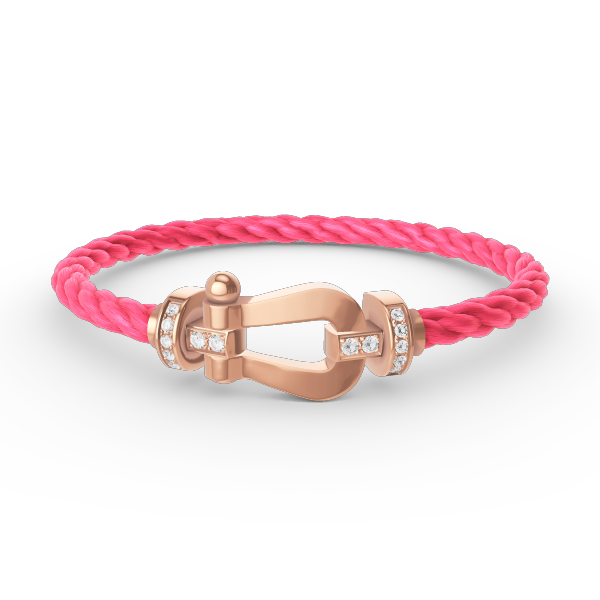 ¡®Twinkle jewelry¡¯FORCE LARGE HORSESHOE HALF DIAMOND BRACELET ROSE GOLD