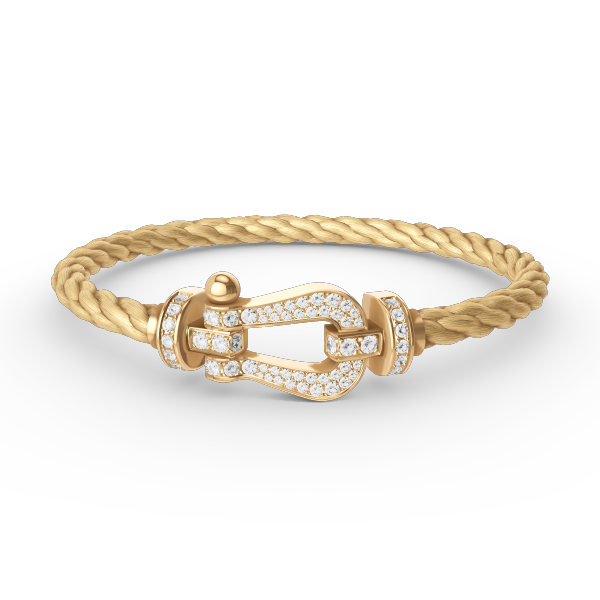 ¡®Twinkle jewelry¡¯FORCE LARGE HORSESHOE FULL DIAMOND BRACELET GOLD