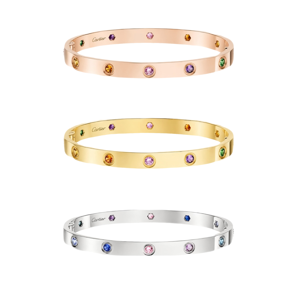 [Twinkle JURI]2026 RAINBOW LOVE BRACELET 6.1MM  10 DIAMONDS