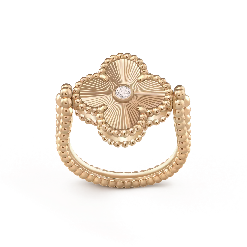 ¡®Twinkle jewelry¡¯CLOVER RIVERSIBLE ROSE GOLD RING