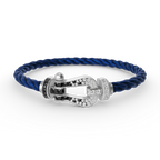 ¡®Twinkle jewelry¡¯FORCE LARGE HORSESHOE BLACK WHITE DIAMOND BRACELET SILVER