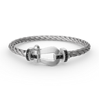 ¡®Twinkle jewelry¡¯FORCE LARGE HORSESHOE BLACK DIAMOND BRACELET SILVER