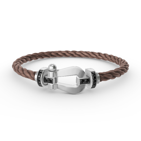 ¡®Twinkle jewelry¡¯FORCE LARGE HORSESHOE BLACK DIAMOND BRACELET SILVER