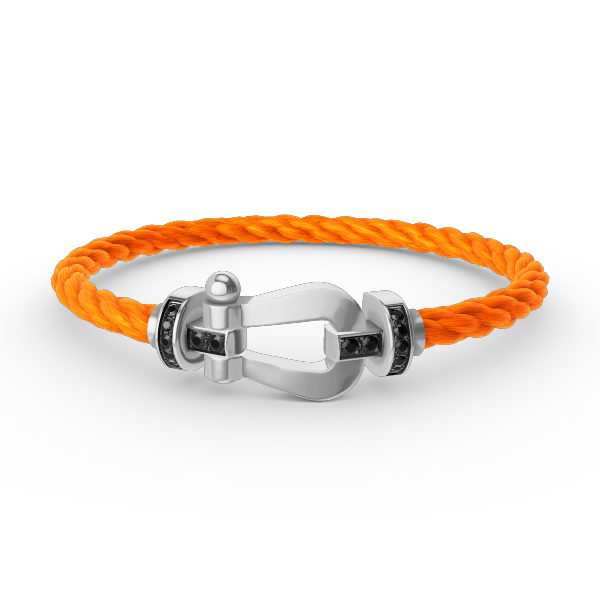 ¡®Twinkle jewelry¡¯FORCE LARGE HORSESHOE BLACK DIAMOND BRACELET SILVER