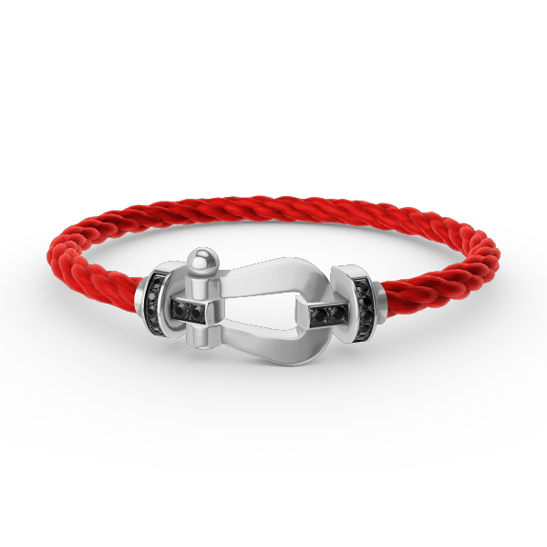¡®Twinkle jewelry¡¯FORCE LARGE HORSESHOE BLACK DIAMOND BRACELET SILVER