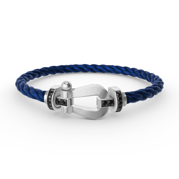 ¡®Twinkle jewelry¡¯FORCE LARGE HORSESHOE BLACK DIAMOND BRACELET SILVER