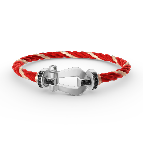 ¡®Twinkle jewelry¡¯FORCE LARGE HORSESHOE BLACK DIAMOND BRACELET SILVER