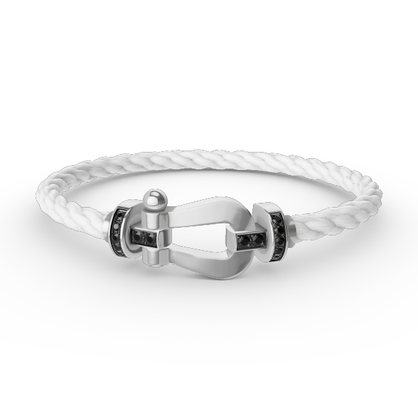 ¡®Twinkle jewelry¡¯FORCE LARGE HORSESHOE BLACK DIAMOND BRACELET SILVER