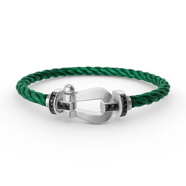 ¡®Twinkle jewelry¡¯FORCE LARGE HORSESHOE BLACK DIAMOND BRACELET SILVER