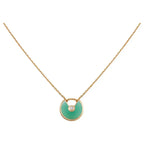 ¡®Twinkle jewelry¡¯AMULETTE GOLD MALACHITE NECKLACE