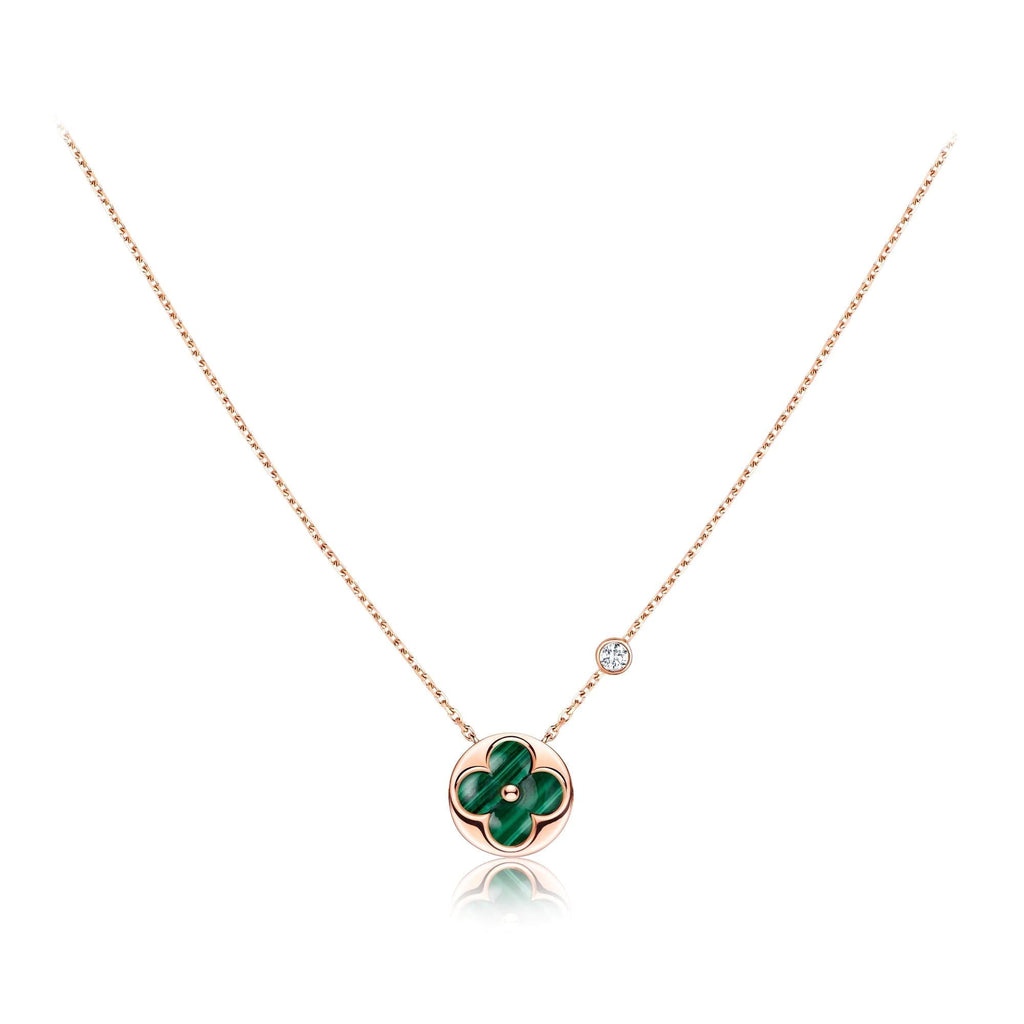 ¡®Twinkle jewelry¡¯SUN PEDANT PINK GOLD 1 DIAMOND NECKLACE