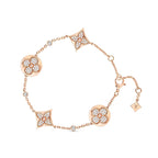 ¡®Twinkle jewelry¡¯STAR AND SUN 4 MOTIFS GOLD DIAMONDS BRACELET