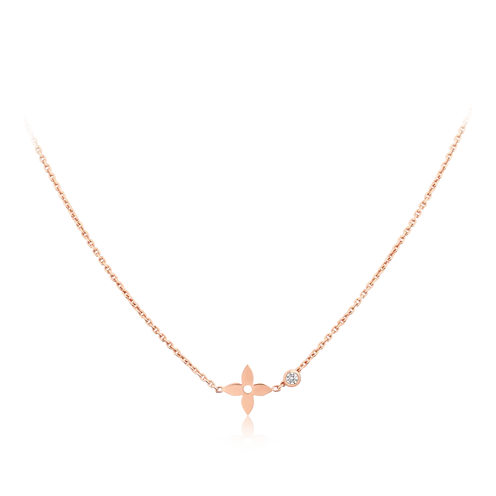 ¡®Twinkle jewelry¡¯BLOSSOM PENDANT PINK GOLD AND DIAMOND