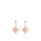 ¡®Twinkle jewelry¡¯DOUBLE STAR PINK GOLD MOP DROP EARRINGS