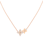¡®Twinkle jewelry¡¯STAR BLOSSOM NECKLACE PINK GOLD DIAMONDS