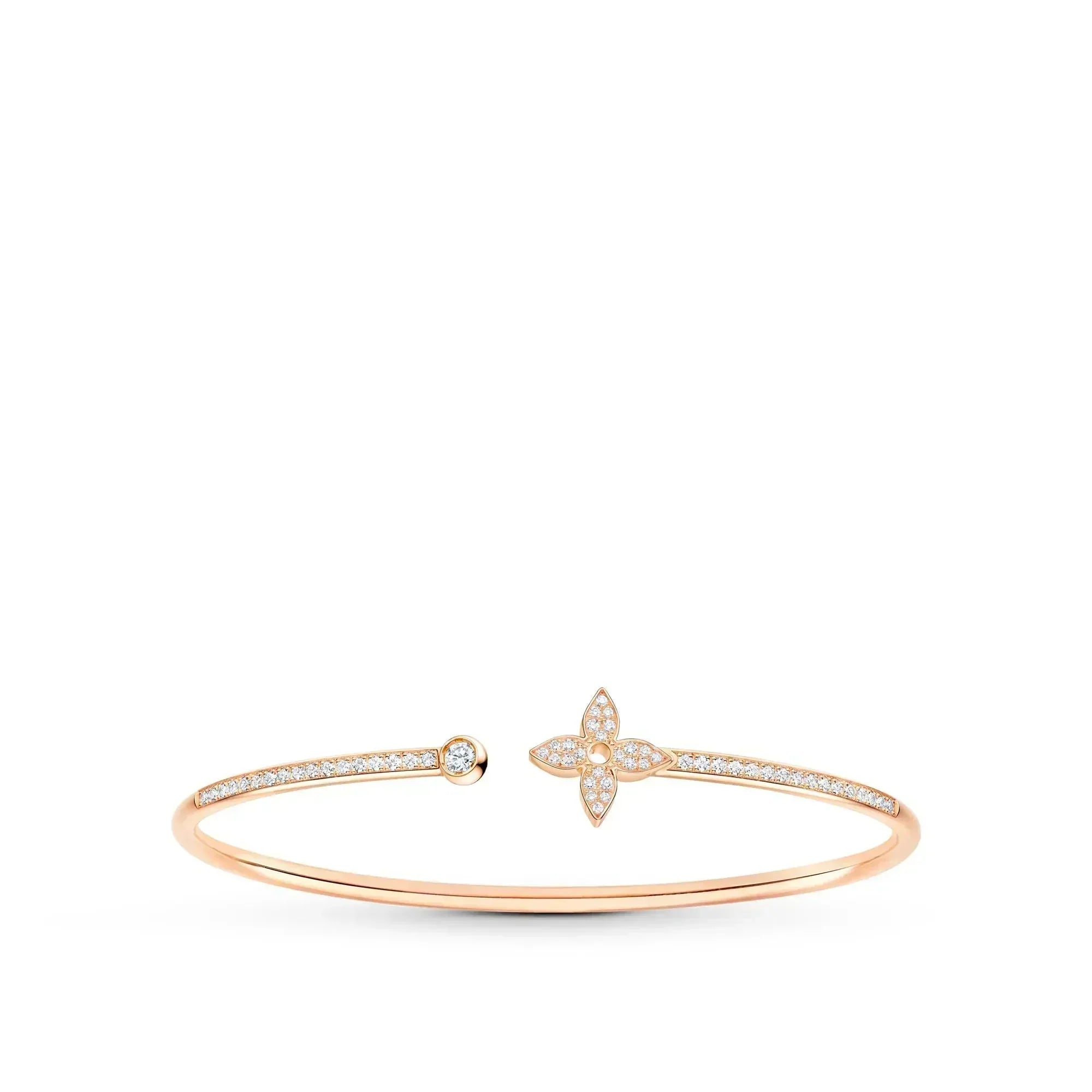 ¡®Twinkle jewelry¡¯IDYLLE PINK GOLD OPEN BRACELET DIAMOND PAVED