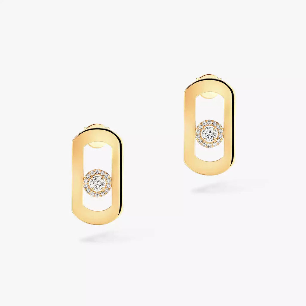 [Twinkle jewelrys]So Move Diamond Earrings in Yellow Gold